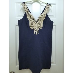 Lilly Pulitizer NWT Largo Shift Dress in True Navy Size 14